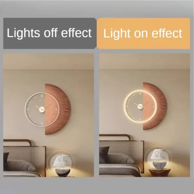 horloge murale à led design moderne pour décoration intérieure - vue 5 sur 10