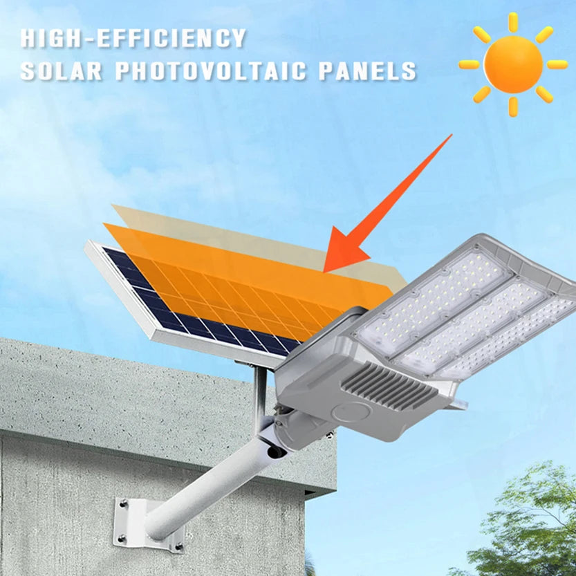 20000W Split Solar Street Light Outdoor Aluminum Solar Street Light Garden Sunlight House Remote Control Waterproof Wall Lamp - vue 5 sur 41