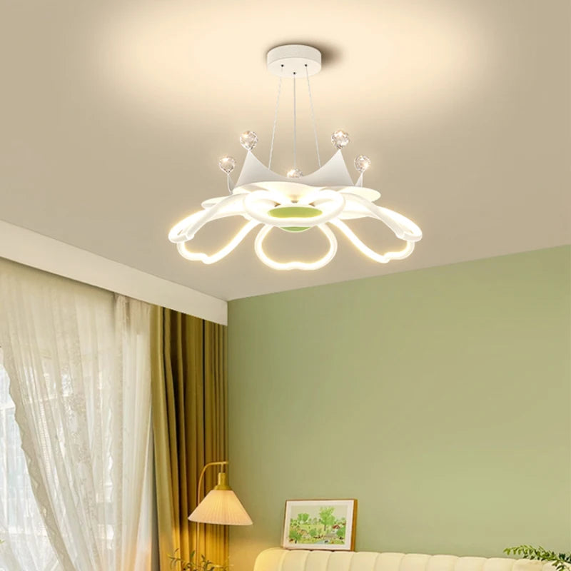plafonnier moderne en forme de fleur pour décoration romantique - vue 4 sur 14