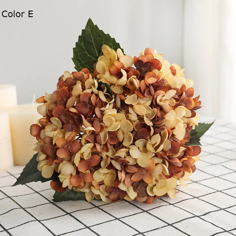 lot de 3 fleurs artificielles d'hortensia pour décoration de mariage - vue 9 sur 12