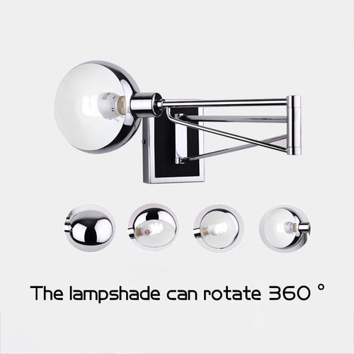 applique murale led moderne pliable et rétractable avec interrupteur
