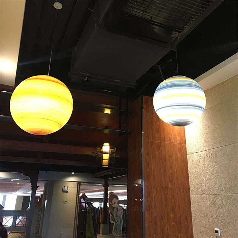 lustre led créatif système solaire planète atmosphère intérieure