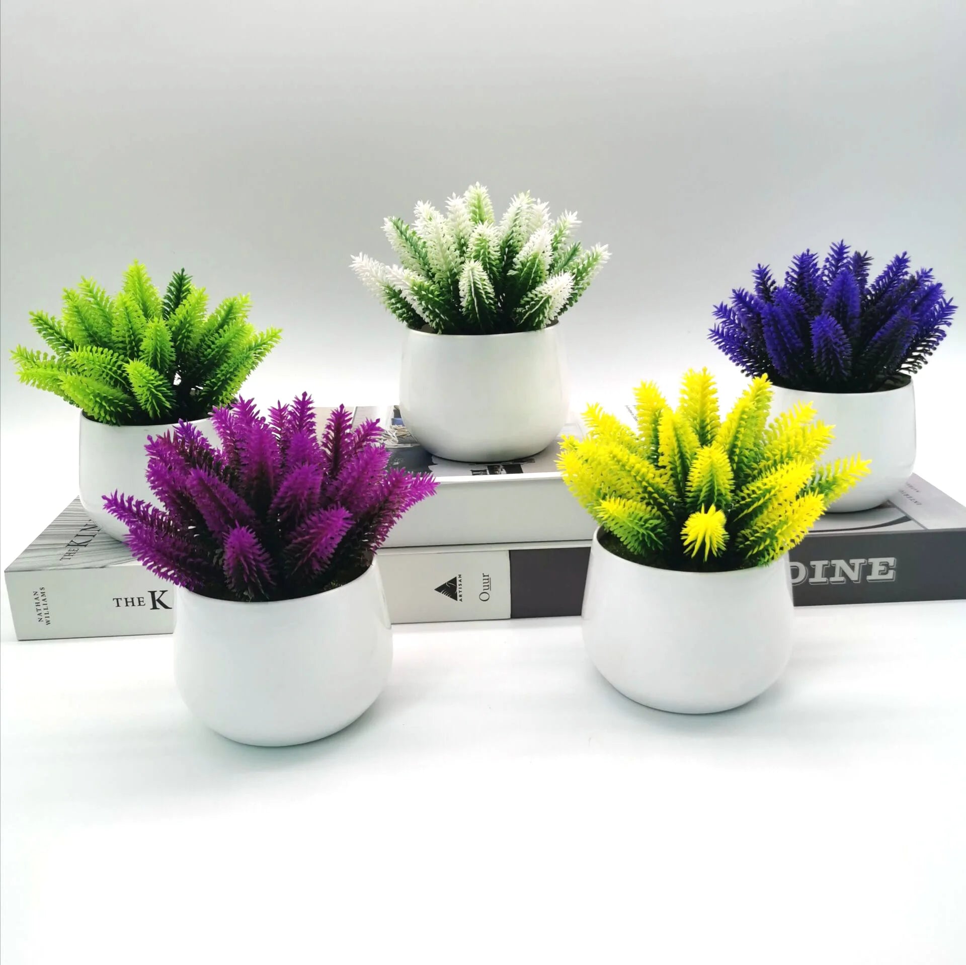 plantes artificielles de lavande pour décoration intérieure et bureau - vue 2 sur 11