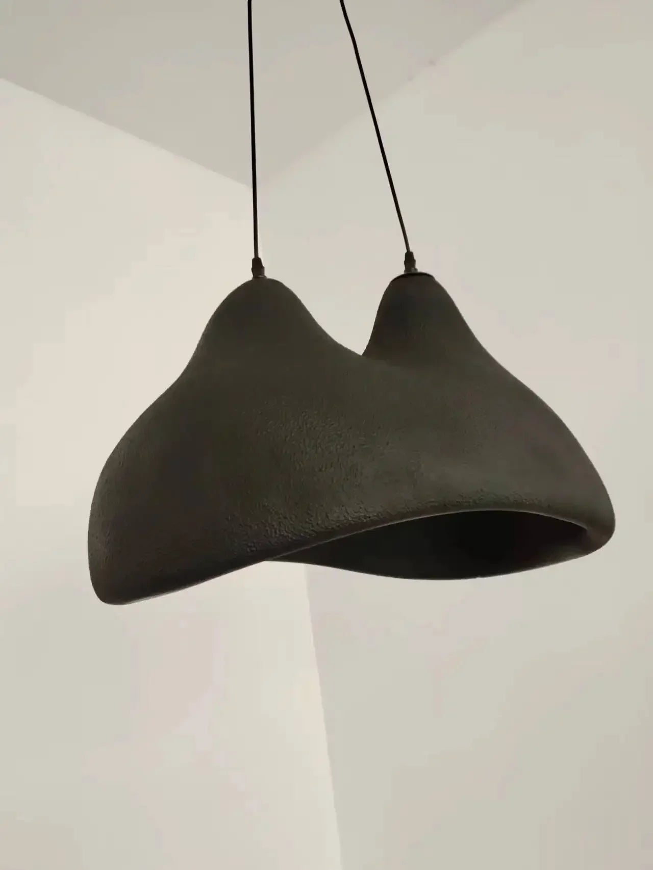 Minimalist creative LED chandelier wabi sabi nordic lighting - vue 2 sur 12