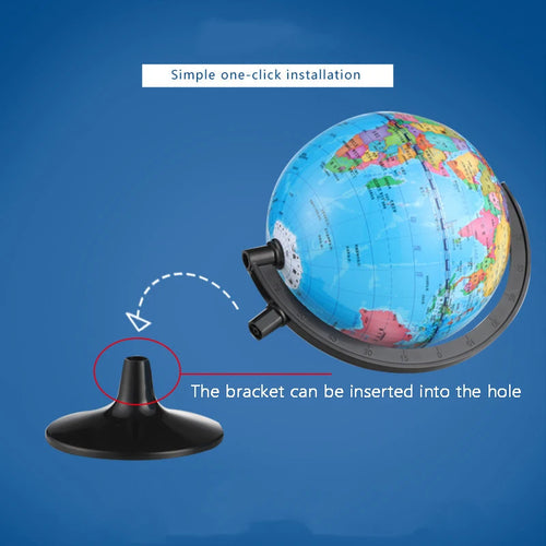 Small World Globe Portable Rotating Globe Suitable for Learning Geography and Decoration of Children's Rooms,10.6CM - vue 7 sur 7