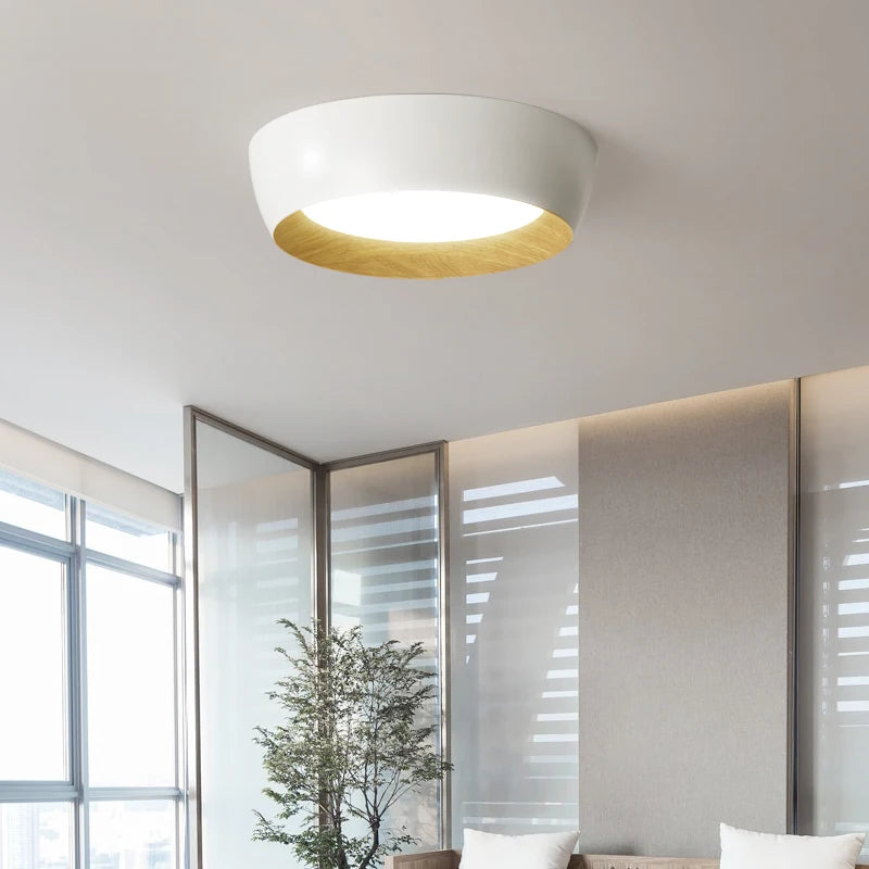 Plafonniers LED nordique pour salon chambre couloir Luminaire blanc noir gris lampe 	 lustres e pendentes - vue 6 sur 16