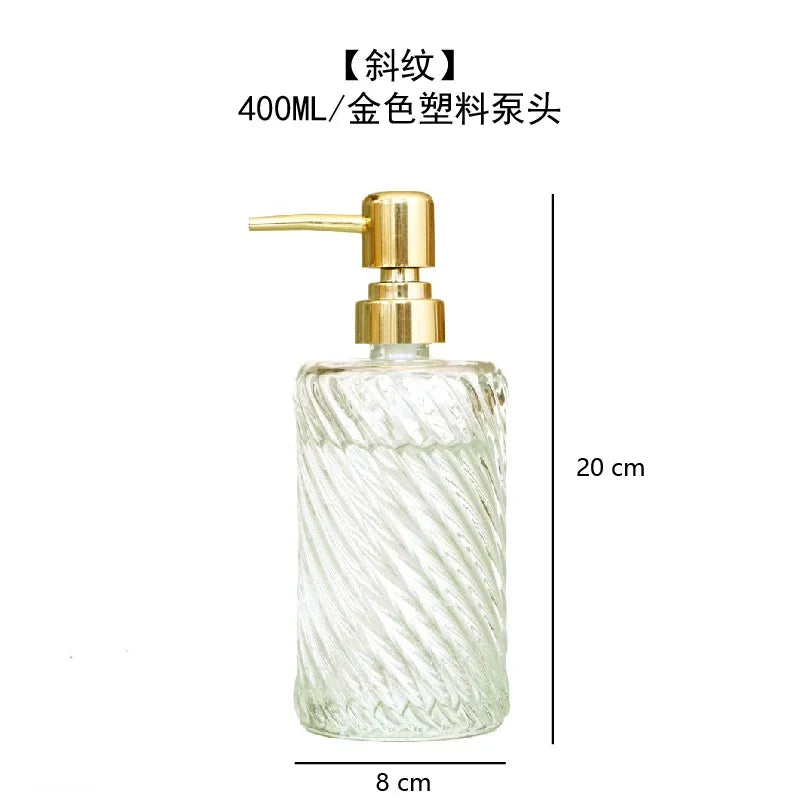 bouteille en verre pour lotion désinfectant et distributeur de savon - vue 12 sur 15