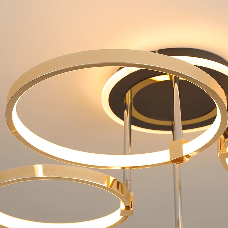 plafonnier led moderne design élégant pour intérieur lumineux - vue 5 sur 10