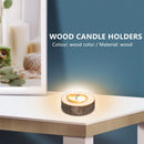 12Pcs Wooden Candle Holder,Votive Tealight Holder For Wedding Party For Table,Halloween Christmas Party Home Decor