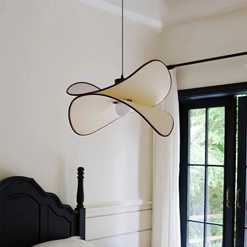 plafonnier en tissu wabi sabi pour décoration intérieure moderne - vue 4 sur 10