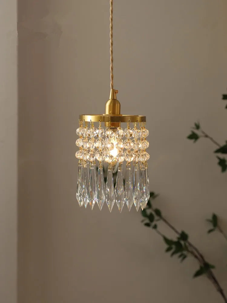 lustre romantique en cristal pour décoration intérieure élégante - vue 5 sur 7