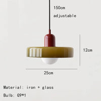 suspension moderne en verre pour luminaires