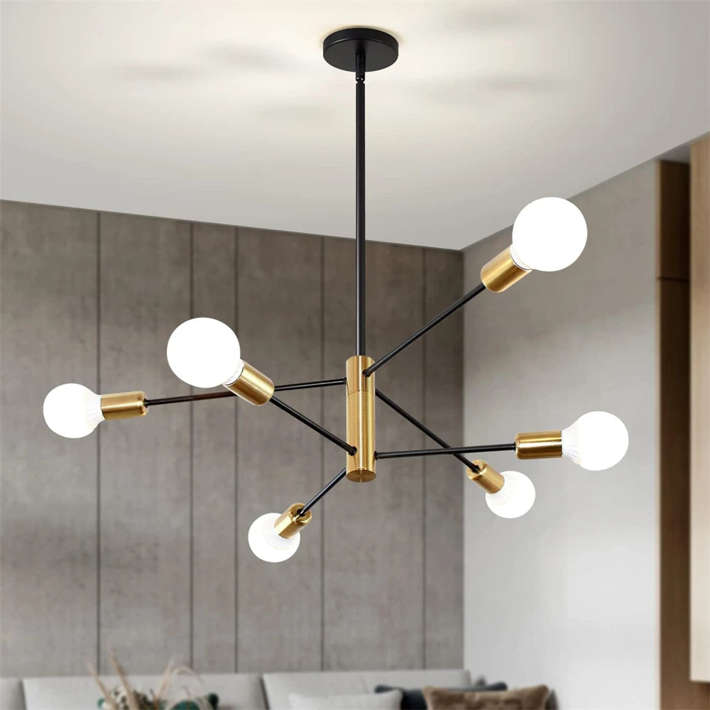 lustre de luxe moderne suspension led décoration nordique - vue 4 sur 11