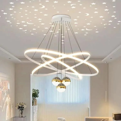 suspension design ronde en led pour décoration moderne - vue 2 sur 12