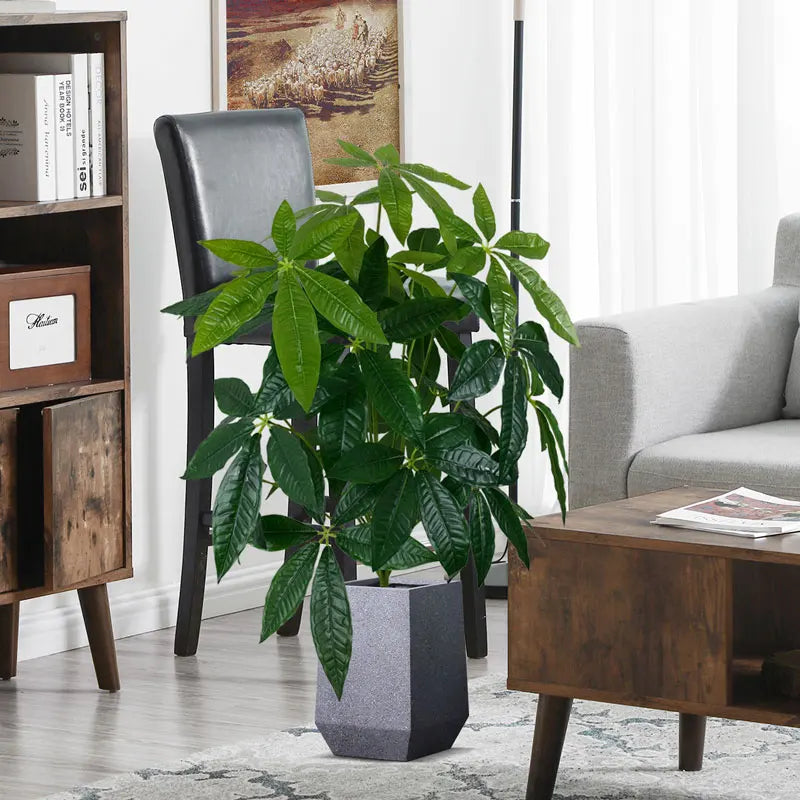 grand arbre artificiel monstera pour décoration intérieure et extérieure - vue 8 sur 8