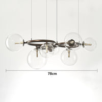 lustre à bulles de verre nordique pour décoration intérieure
