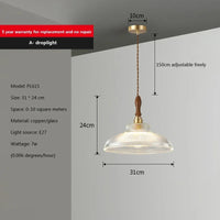 suspension en verre moderne pour cuisine et salle à manger