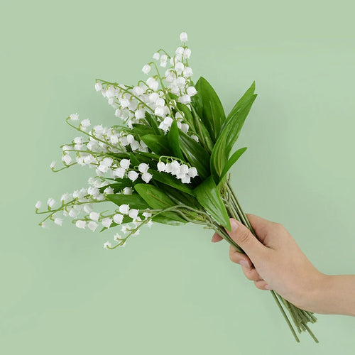 lot de 6 orchidées artificielles pour décoration jardin mariage bouquet