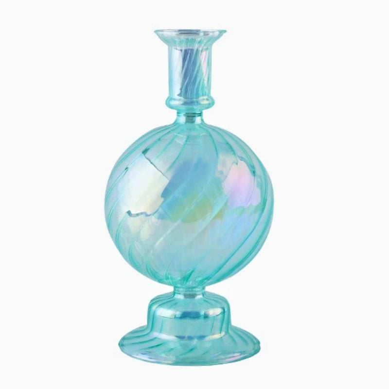 bougeoirs rétro coniques en verre pour décoration élégante - vue 12 sur 32