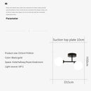 plafonnier verre moderne minimaliste noir