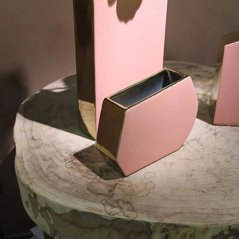 vase en céramique nordique pour fleurs séchées et décoration - vue 4 sur 9