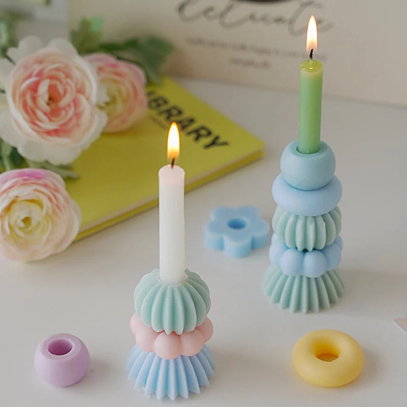 bougie parfumée empilable en cire de soja pour mariage et anniversaires - vue 3 sur 10