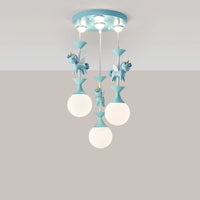 Lustres de chambre d'enfants plafonnier mignon fantaisie moderne lampe à LED créative avec animal salon filles chambre lumière