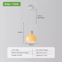 lampe led suspendue en verre design nordique pour intérieur