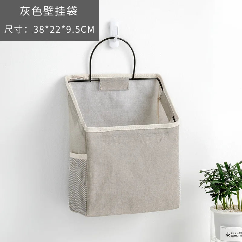 sac de rangement mural en tissu pour livres et magazines - vue 8 sur 12