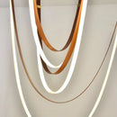 Post-modern minimalist creative strip chandelier for contemporary interiors