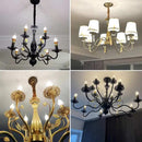 lustre rétro en tissu pour décoration intérieure campagne