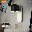 applique murale nordique rotative avec interrupteur pour décoration moderne