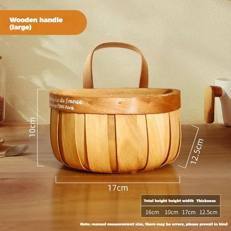 Kitchen Organizer Basket for Ginger Garlic and Onion Storage, Wall Hanging, Cute Small Basket, Storage Box - vue 6 sur 9