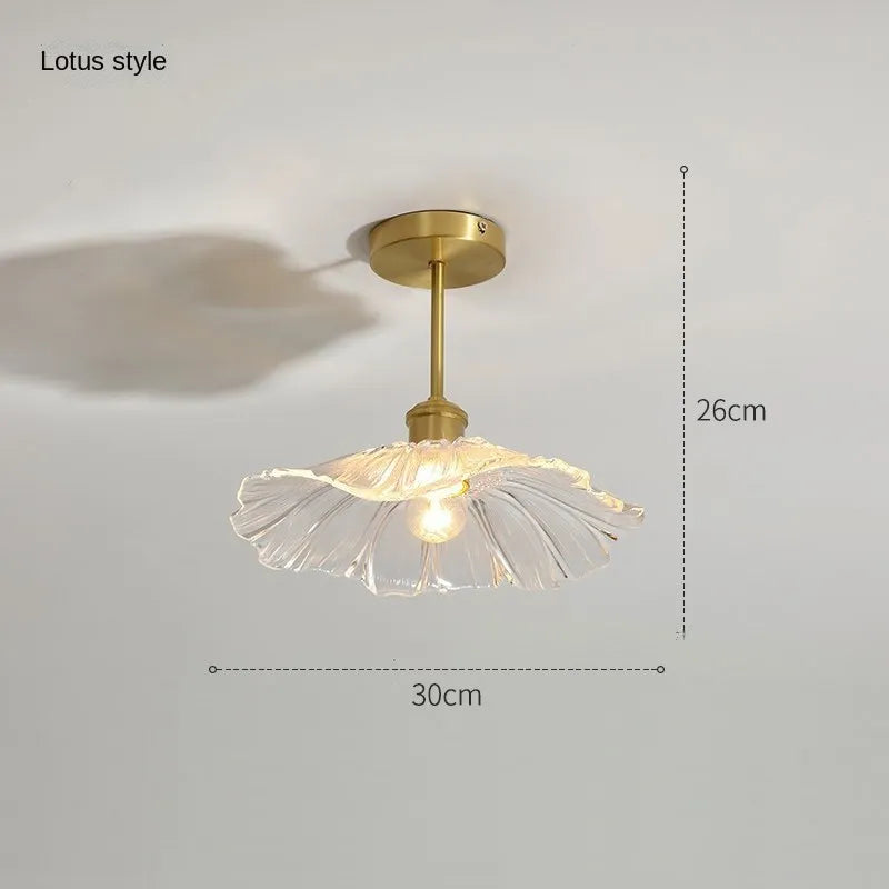 lustre vintage japonais en verre pour balcon et entrée - vue 16 sur 29