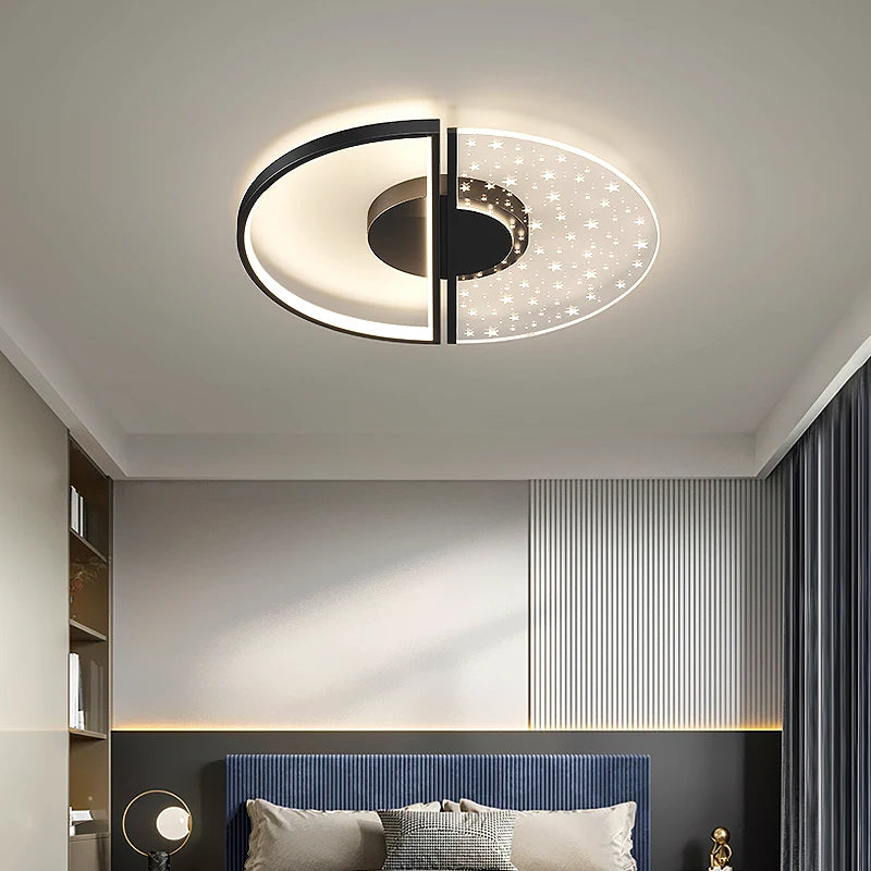lustre led en plumes acryliques pour éclairage intérieur - vue 5 sur 14
