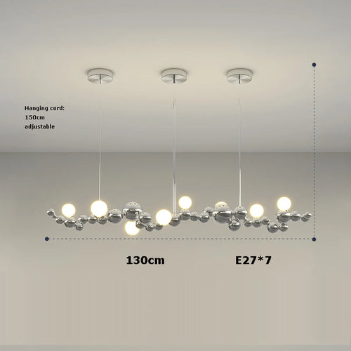 suspension led artistique à intensité variable design moderne - vue 16 sur 16