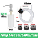 tube dextension distributeur savon acier inoxydable pompe pression 350 500 ml