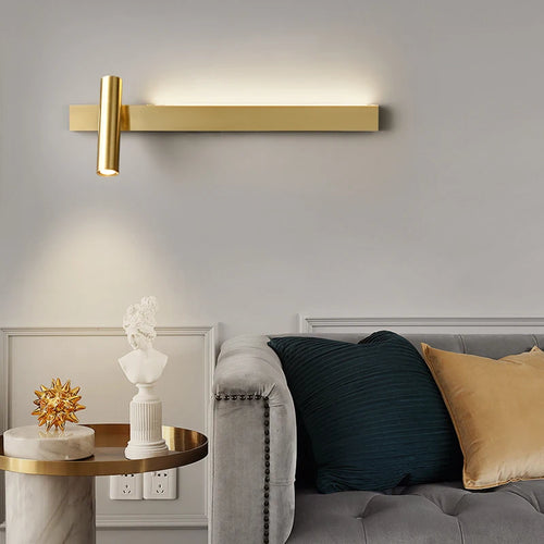 applique murale minimaliste en cuivre design moderne et créatif - vue 5 sur 13