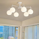 Nordic minimalist LED glass pendant chandelier Sandyha