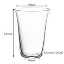 Verre collins cristal sans plomb relief élégant