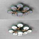 lustre moderne en bois pour décoration intérieure nordique lumineux