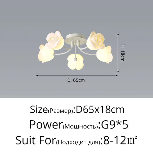 Creative Nordic ceiling light minimalist style for modern decor - vue 11 sur 16