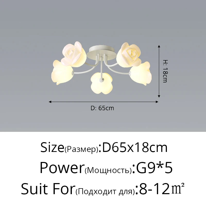Creative Nordic ceiling light minimalist style for modern decor - vue 11 sur 16