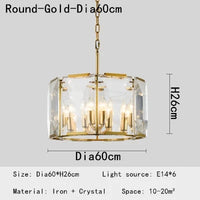 lustre de restaurant avec variété de cristaux 	 modèle