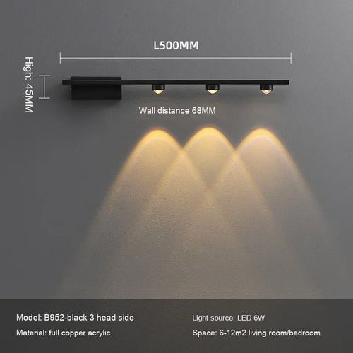Minimalist nordic copper wall light for elegant interiors - vue 10 sur 12