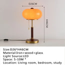 Modern desk lamp, retro creative living room, study room, villa, hotel bedroom, interior decoration, glossy LED bedside lamp