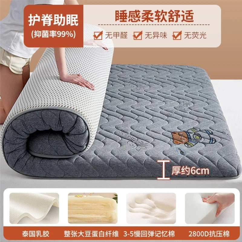 matelas en latex de soja mousse à mémoire pliable tatami épais et chaud - vue 6 sur 10