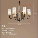 lustre rétro industriel en fer et verre suspendu à led