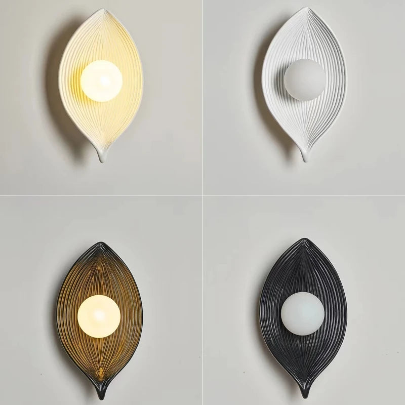 Wabi Sabi-Creative Boat LED Wall Light, Interior Resin Decorative Light, Designer, Hotel, Villa, Cafe, Aisle, G4 - vue 7 sur 9