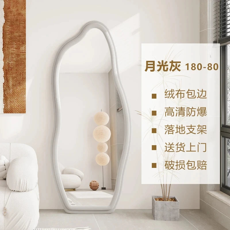 miroirs décoratifs muraux ondulés style nordique esthétique - vue 8 sur 17